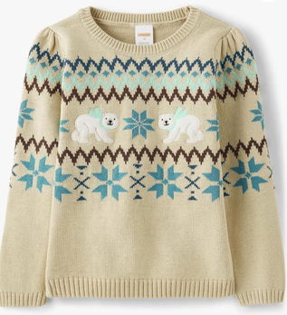 Kids Cute Intarsia Animal Knit Sweater