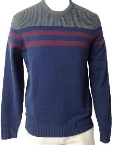 Men's Ribbed V-Neck Business Pullover